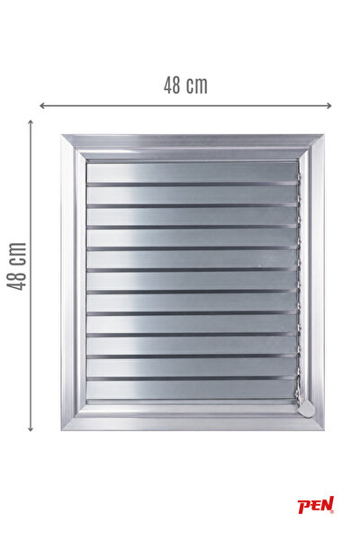Alüminyum Banyo Wc Havalandırma Menfezi 48x48 Eloksallı Seri