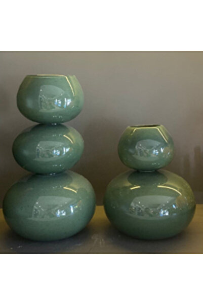Generic Brand Mrlth-110-1071-1 Decorative Vase with Green Knot