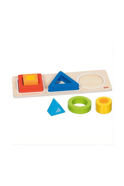 Goki Placă de sortare cu figuri geometrice Geo Blocks