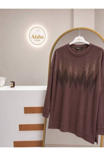 Degrade Taş İşlemeli Tunik