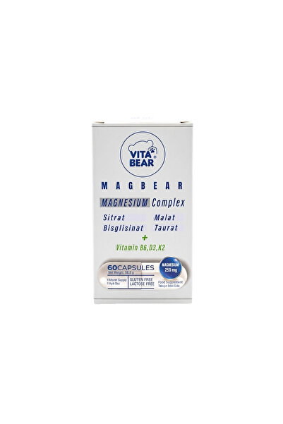 Vita Bear Magbear Magnesium Complex 60 Kapsül Takviye Edici Gıda