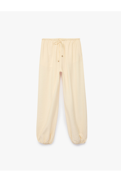 Koton X Şahika Ercümen - Viscose Pocketed Waist-Tie Balloon Pants