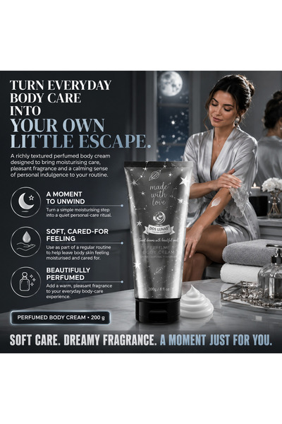 DOS LUNAS Cosmetics Dos Lunas Perfume Body Cream Made With Love Silver 200 g