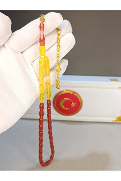 HALİL KOÇAK Red Powder Amber Prayers Beads