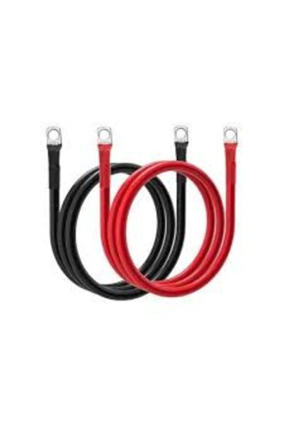 OEM Set cablu de 4mm , 1.05 m negru si 1.05 m rosu cu papuc M6 la ambele capete