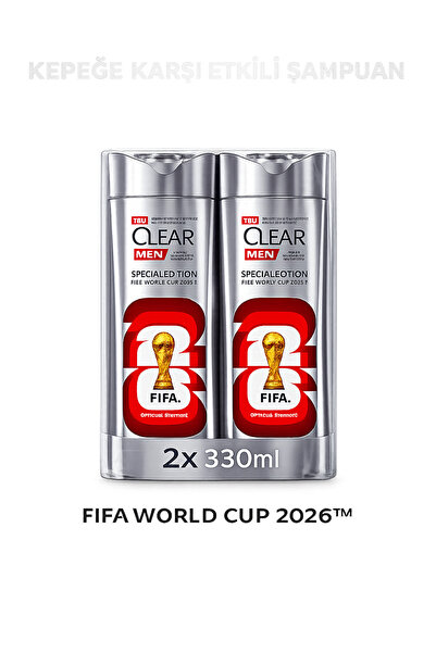 Clear Men Anti-Dandruff Shampoo Scalp Edition Fifa World Cup 330 ml X2