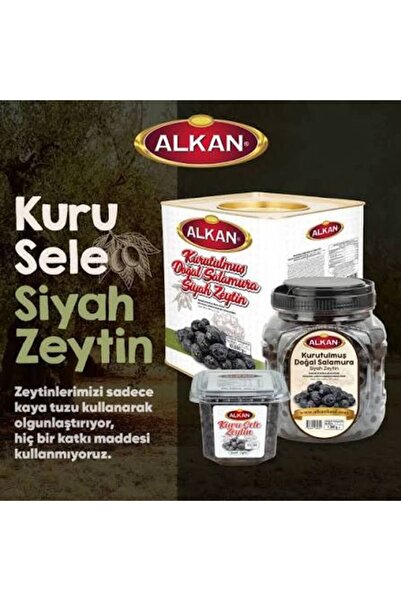 Alkan Masline negre in ulei Kuru Sele cal 351-380 400 g