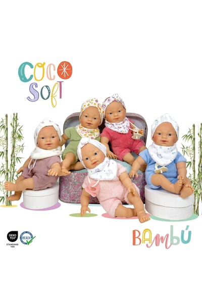 Nines D'Onil Papusa Nines D'Onil, Colectia Coco Soft, cu miros de vanilie, 26...
