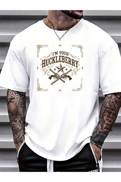 29CUN تي شيرت I'M Your Huckleberry 180G - هدايا صيفية، للتجمعات العائلية، وفو...