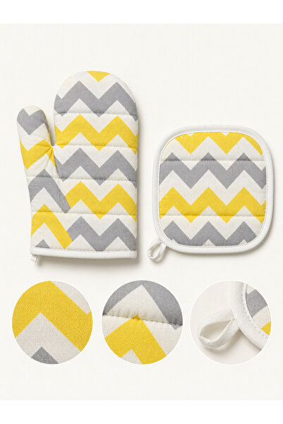 nnevora Set of 2 Kitchen Gloves – Heat-Resistant Oven Gloves and Pot Holders