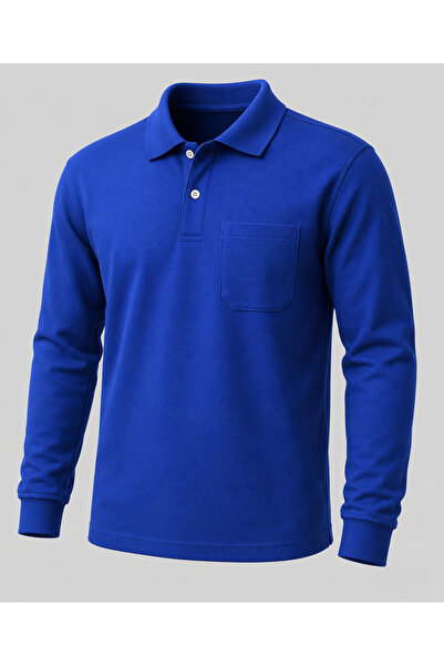By Okat POLO YAKA CEPLİ KIŞLIK İŞ SWEATSHİRT