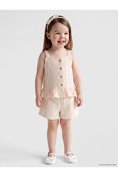 LC Waikiki Striped Baby Girl Set