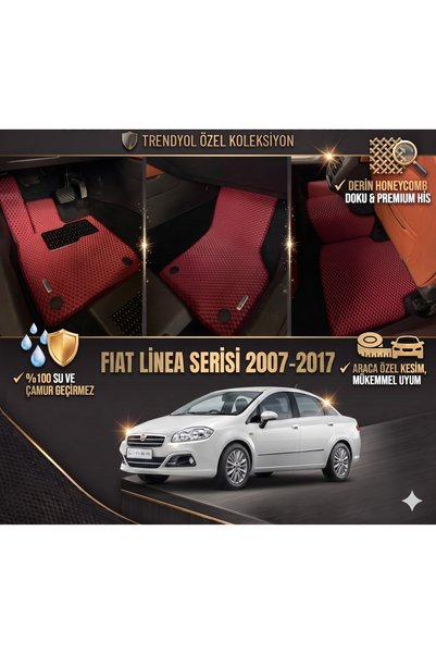 8D OTO PASPASI FİAT LİNEA SERİSİ 2007 - 2017 PREMİUM ARACA ÖZEL EVA PASPAS TA...