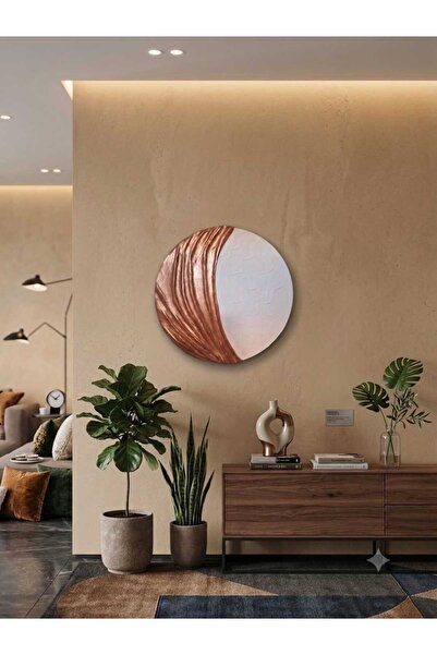 Berceste Tasarım Tablo 60*60 Bakır Beyaz İtalyan Tsrm T0275