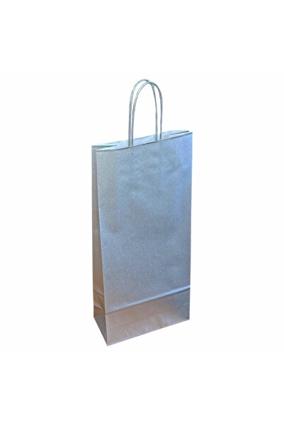 papercraft Pungi hartie kraft 110 gr pentru 2 sticle vin, 18x39x8 cm, set 30 ...