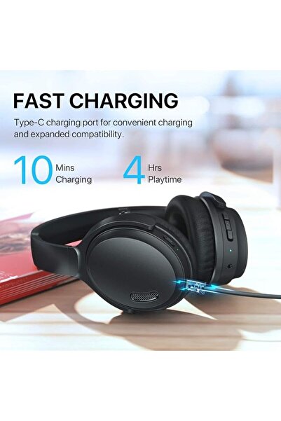 GENERAL HROEENOI Active Noise Cancelling Headphones, JZ02 Bluetooth Headphone...