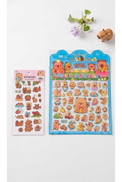 ALPA STORE Sticker Set Okul Öğretmen Seti Kapibara Capybara Etiket