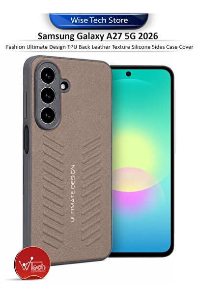 Wtech Samsung Galaxy A27 5G 2026 Fashion Ultimate Design TPU Back Leather Tex...