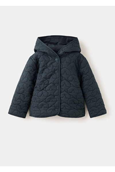 MANGO Baby Quilted jacket with star details