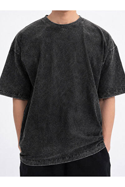 Pink Sky Unisex Oversize Vintage Washed Street Style Μόδα του δρόμου Βαμβακερ...