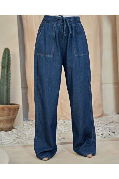 Tibra The All Day Flow Pants (Dark Blue Denim)