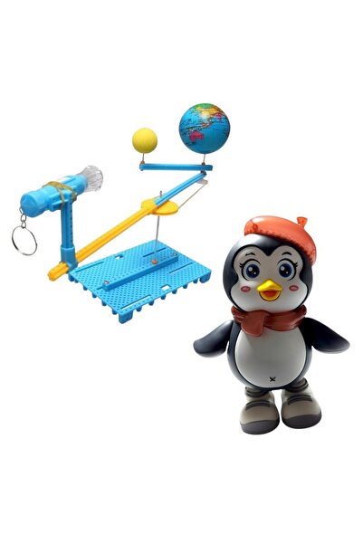 Universal Joc educational DIY,Globul Pamantesc cu Soare si Luna/Pinguin muzic...