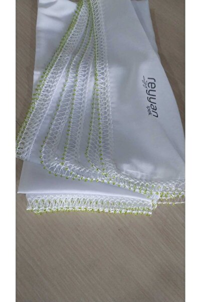 Papatyam 100 X 100 Reyyan Silk Bead and Beadwork White Cheesecloth Dowry Cloth