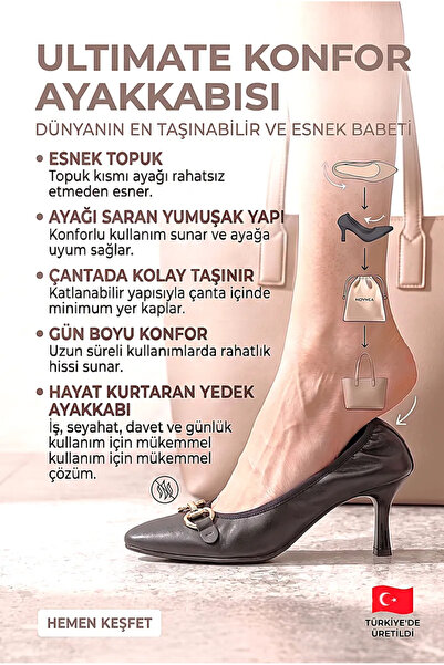 Gökhan Talay حذاء نسائي من سولين قابل للطي ومرن وناعم ومضاد للانزلاق ونعل أسو...