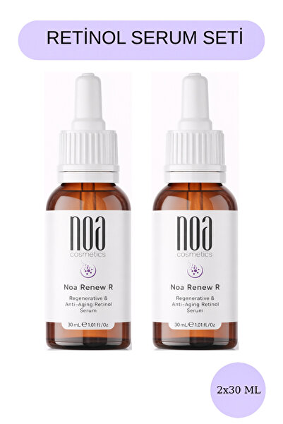 noa cosmetics Anti-Aging Renewing Retinol Serum Set - Niacinamide, Ceramide, ...