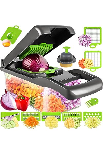 GENERAL AWH Vegetable Chopper, Pro Onion Chopper, Multifunctional 13 in 1 Foo...