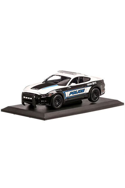 Maisto Sigilat- Ford Mustang GT Police USA 2015 Alb cu Negru- Scara 1:18-