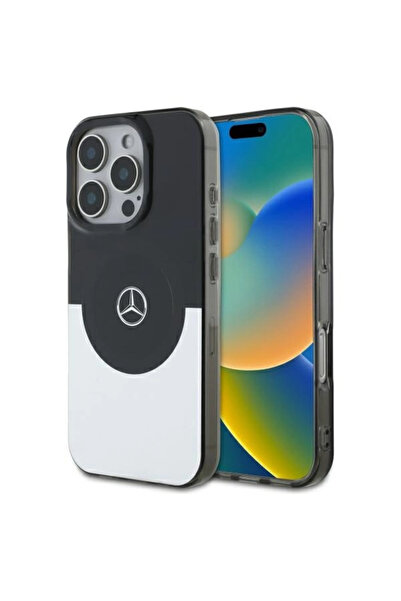MERCEDES Husă rigidă cu strat dublu, bicoloră, pentru iPhone 16 Pro 6.3, comp...
