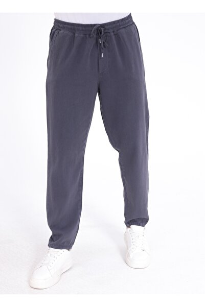 Siyah İz Men's Regular Fit Gabardine Trousers – Casual Comfortable Cut Classi...