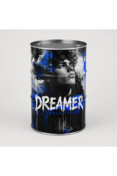 Generic Brand Masă tip butoi personalizată CISKO Dreamer – Urban Faces