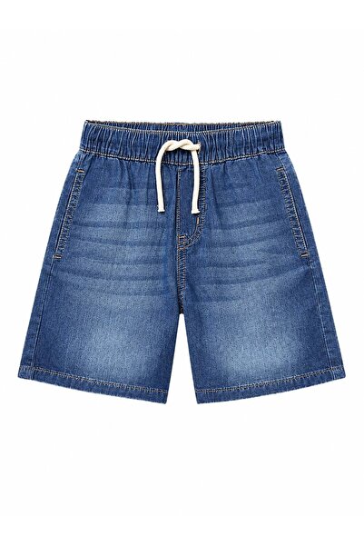 United Colors of Benetton Benetton Baby Boy Elastic Waist Bermuda Shorts Blue