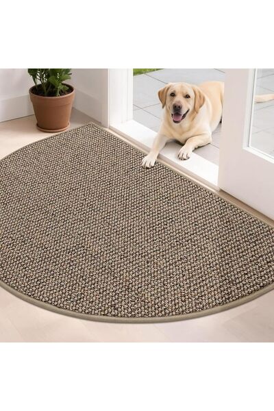 GENERAL Dirt Trapper Door Mat Half Circle Non Slip Washable Doormats Entrance...