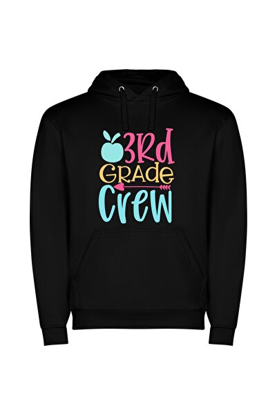 iLovePrints Grade Crew's Elite Apple Φούτερ με κουκούλα σε χρώμα Μαύρο