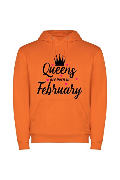 iLovePrints Crowned February's Regal Beauty Φούτερ με κουκούλα σε χρώμα Πορτο...
