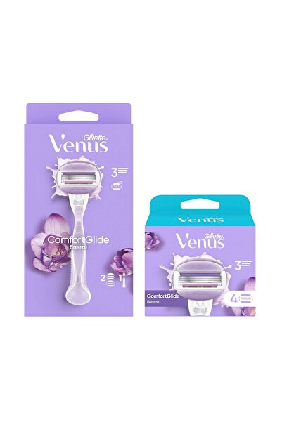 Gillette Venus Дамска самобръсначка Comfortglide Breeze + 6 резервни ножчета ...