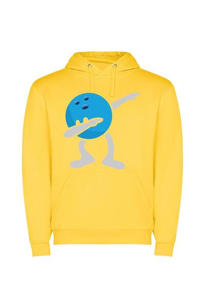 iLovePrints Frosty Dance Buddy Φούτερ με κουκούλα σε χρώμα Κίτρινο