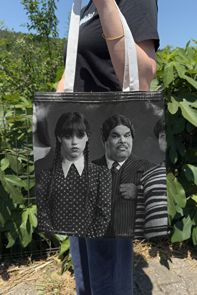 ZipZap Wednesday 2 V2 Double Sided Summer Winter Canvas Print Tote Bag Tv Series
