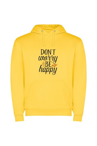 iLovePrints Blissful Harmony in HD Φούτερ με κουκούλα σε χρώμα Κίτρινο