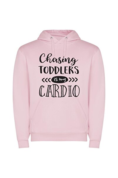 iLovePrints Toddler's Sassy Fitness Journey Φούτερ με κουκούλα σε χρώμα Ροζ