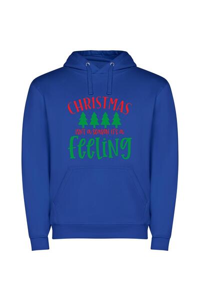 iLovePrints Magical Festive Emotions Φούτερ με κουκούλα σε χρώμα Μπλε