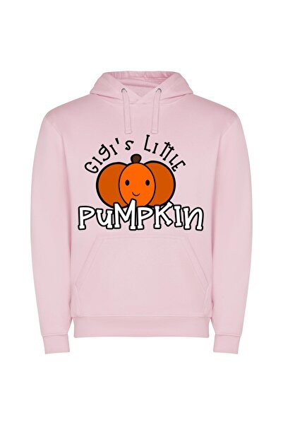 iLovePrints Pumpkin Haven: Halloween Harvest Φούτερ με κουκούλα σε χρώμα Ροζ