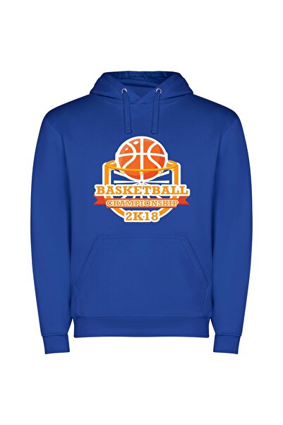 iLovePrints Elite Hoops: 8k Championship Φούτερ με κουκούλα σε χρώμα Μπλε