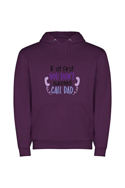 iLovePrints Call Me for Success Φούτερ με κουκούλα σε χρώμα Μωβ