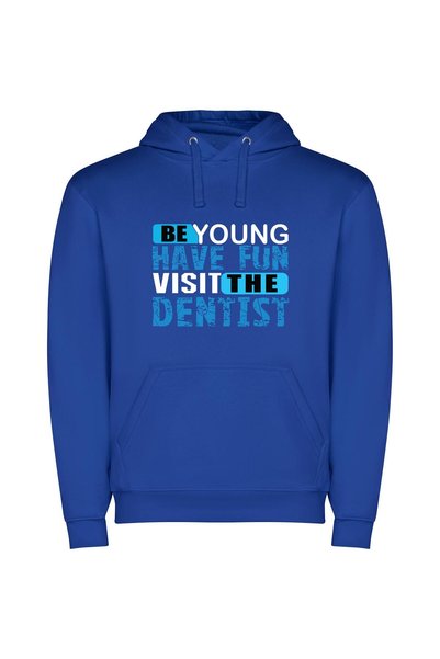 iLovePrints Blue Dentist Fun Time Φούτερ με κουκούλα σε χρώμα Μπλε