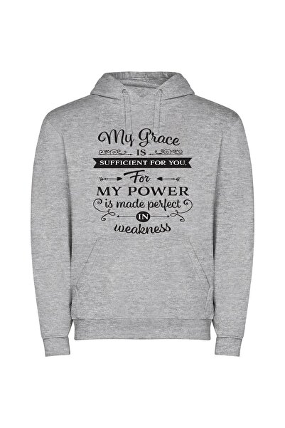 iLovePrints Sufficient Grace: Empowered Elegance Φούτερ με κουκούλα σε χρώμα ...