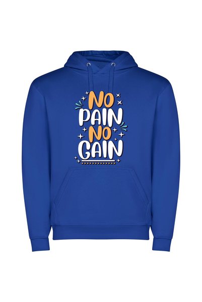 iLovePrints Pain-Free Artistic Statement Φούτερ με κουκούλα σε χρώμα Μπλε